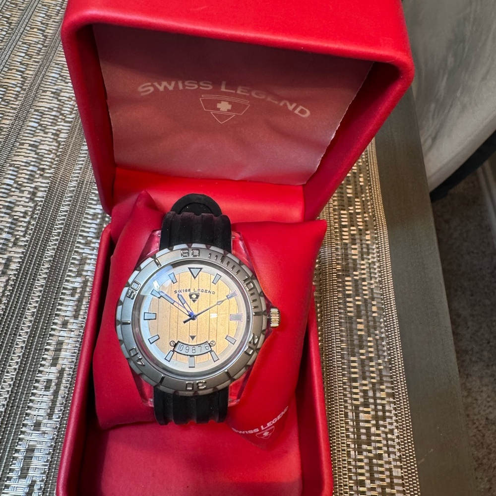 Swiss Legend Silver and Gold Watch